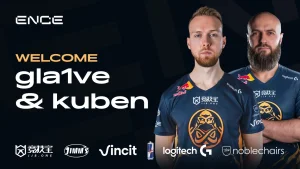 Gla1ve and kuben join ENCEs CS2 team