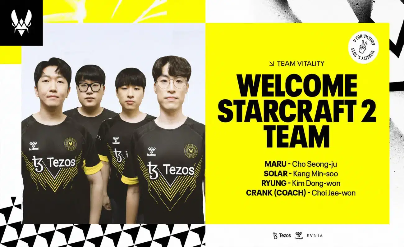 Team Vitality Expands Its Esports Dominance with StarCraft II Collaboration with ONSYDE