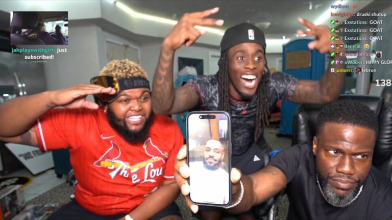 Kai Cenat Breaks Twitch Viewership Record with Kevin Hart and LeBron James