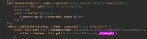 league finishers string code