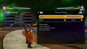 Sparking Zero battle settings