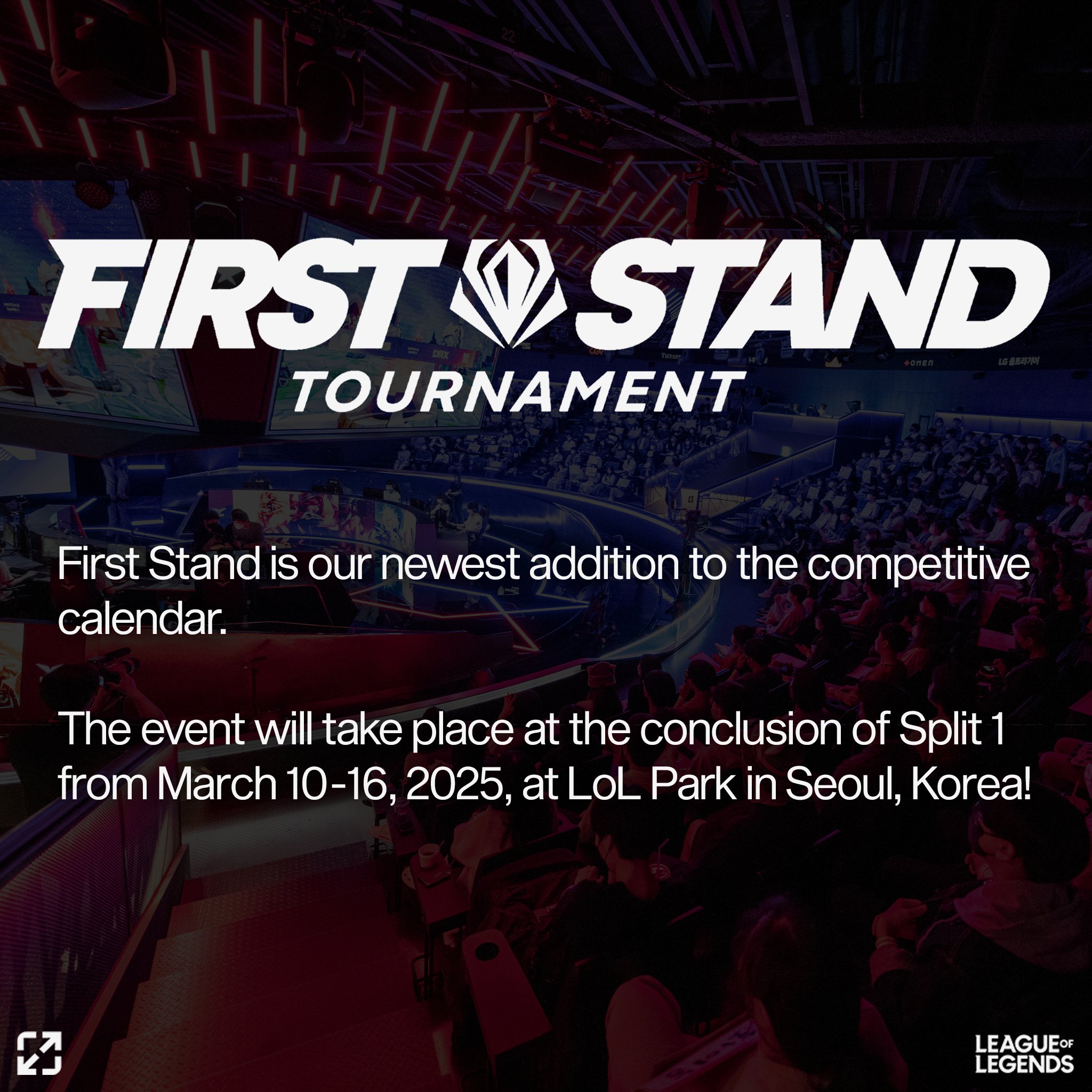 Confirmed Venues and Dates for Worlds, MSI, and First Stand of LoL in