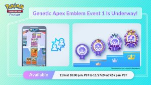 Pokemon TCG Pocket Genetic Apex Emblem Event 1