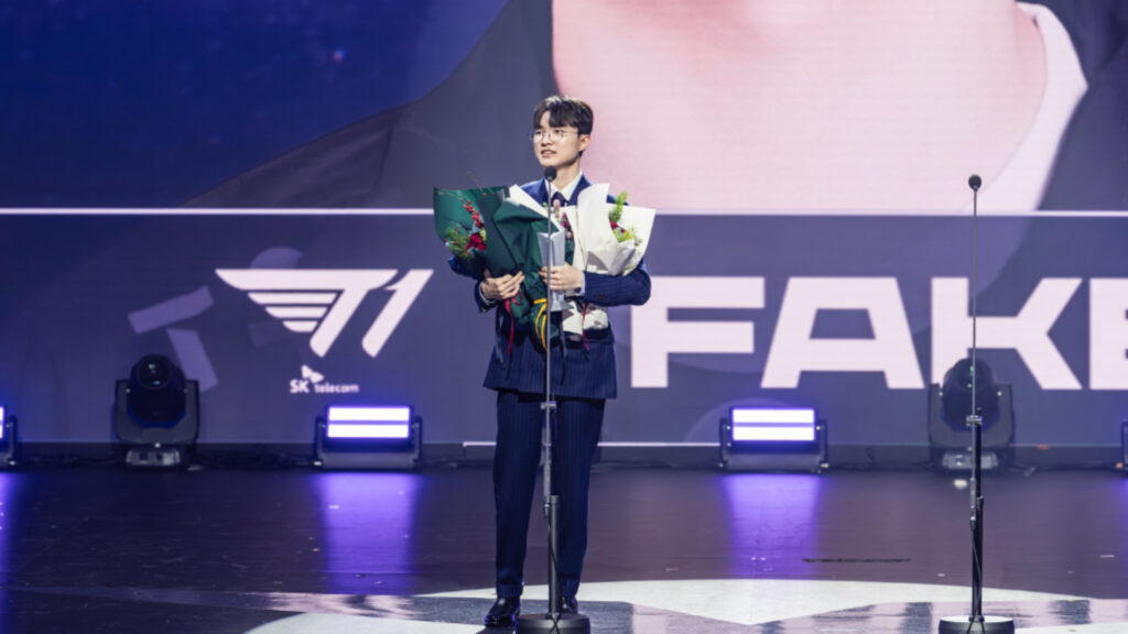 Faker at The LCK Awards 2023 1024x576