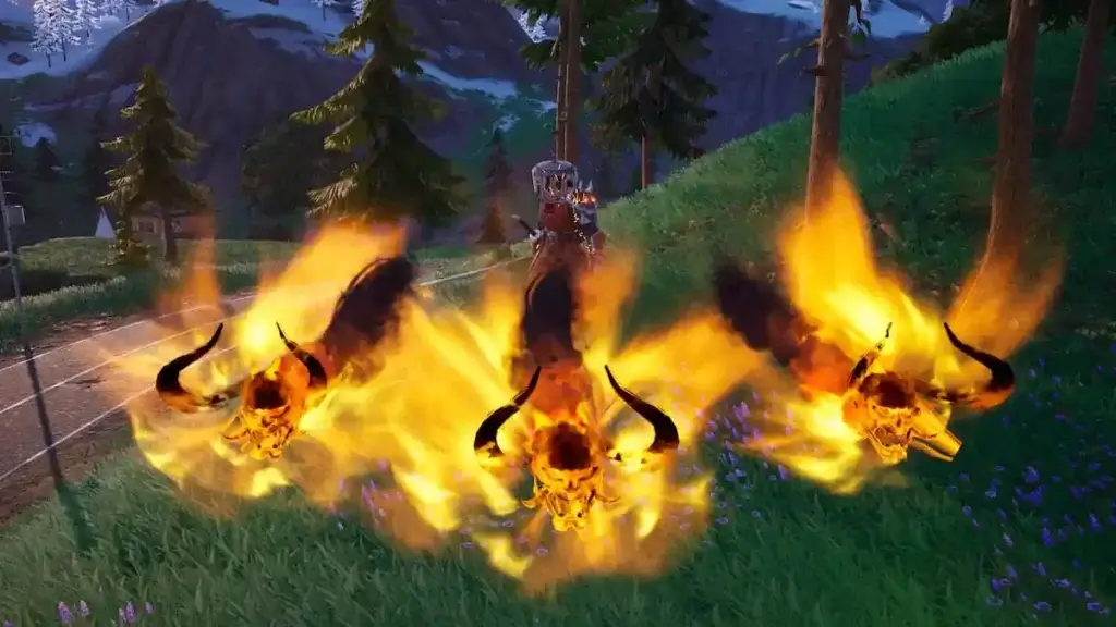 Fortnite Shogun Samurai X Boss Skull Fire