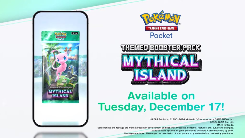 pokemon tcg pocket mythical island release date