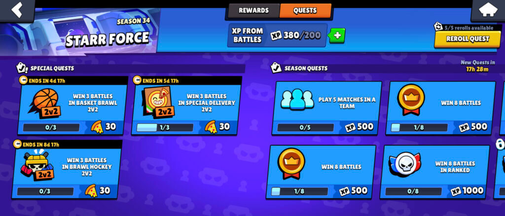 Brawl Stars Season 34 quests 1024x439