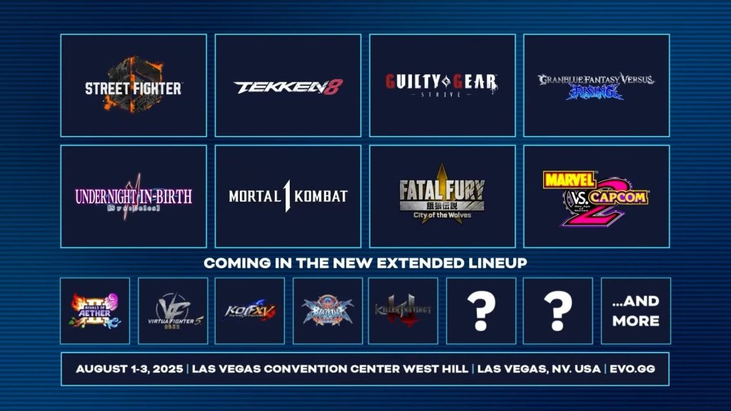 EVO 2025 Lineup Ann 01 14 25