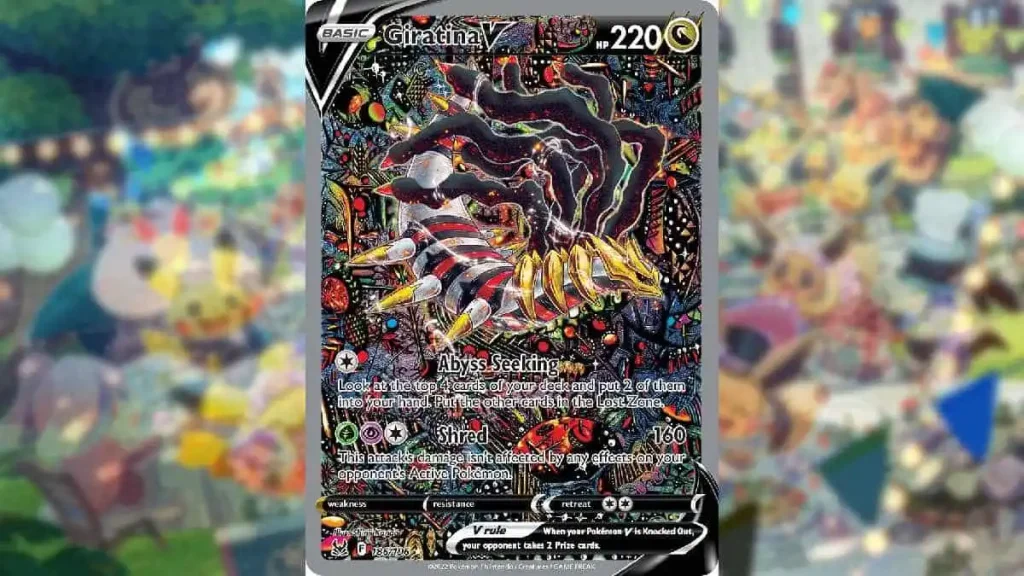 Pokemon Giratina Distorion World trading card