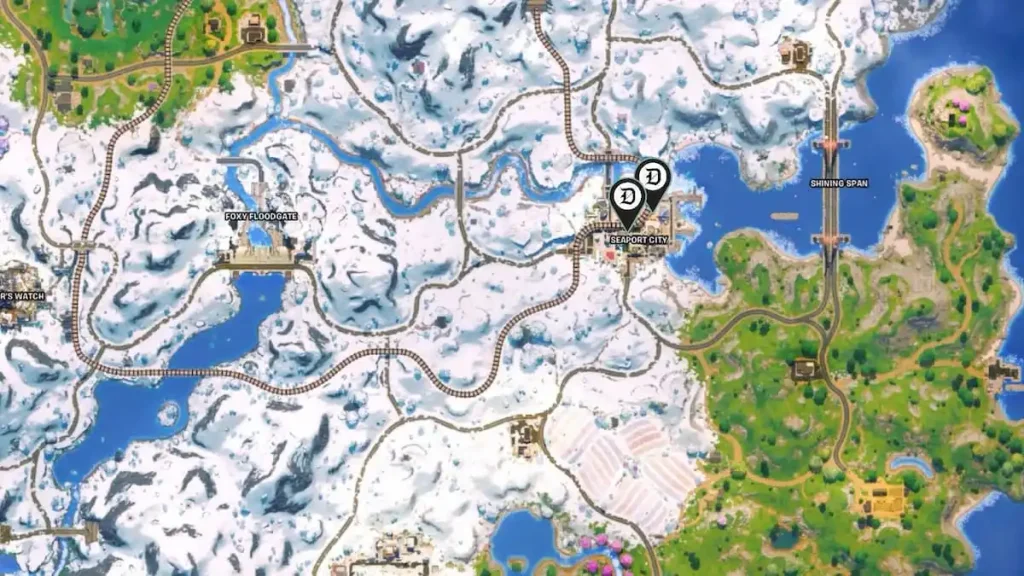 hatsune miku backpack map locations fortnite