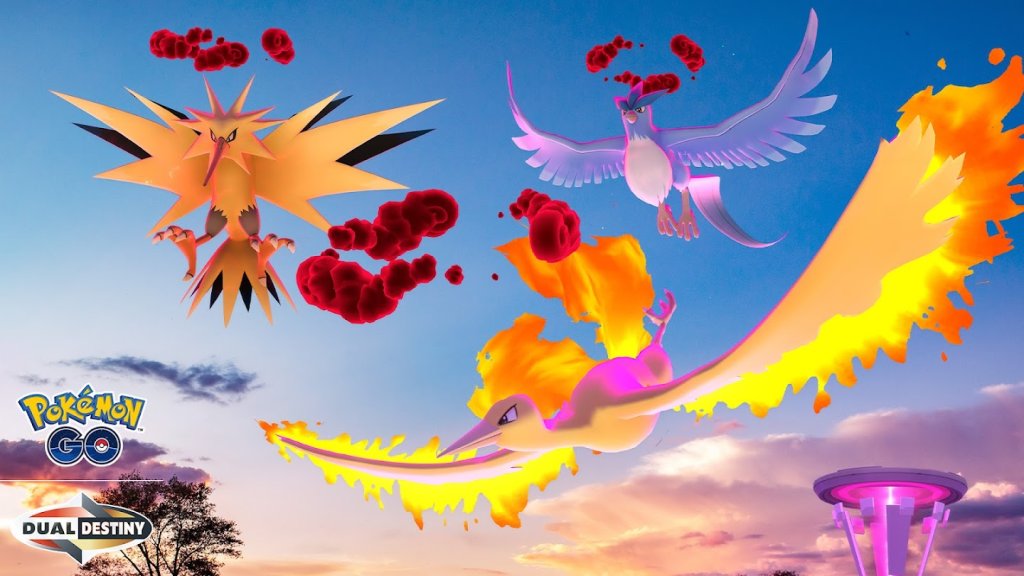 Legendary Soar Event in Pokémon GO: Dynamax Articuno, Zapdos, and Moltres Debut