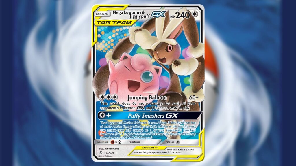 Mega Lopunny Jigglypuff GX from Cosmic Eclipse 1024x576