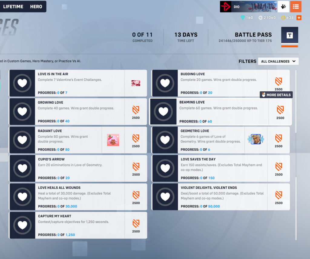 Overwatch 2 Valentines Day challenges and rewards 1024x854