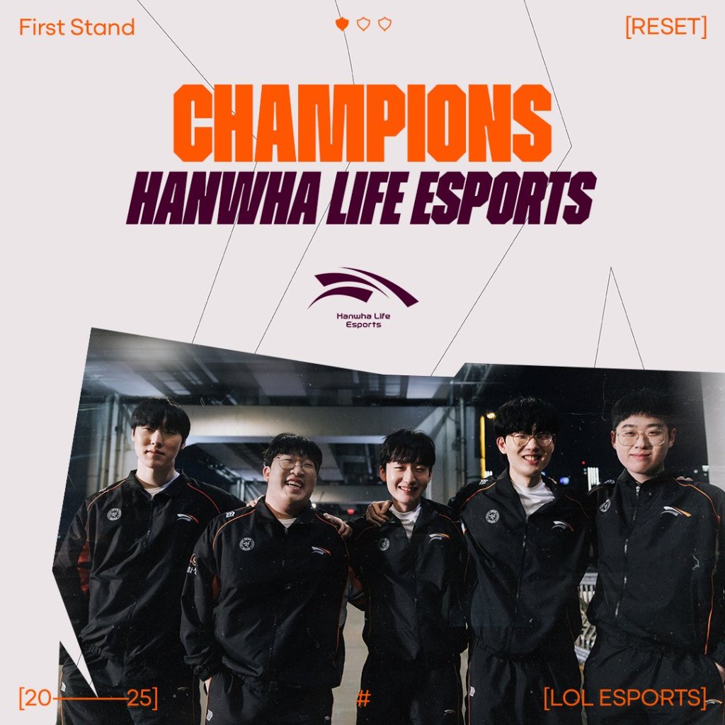 Hanwha Life Esports First Stand Champions