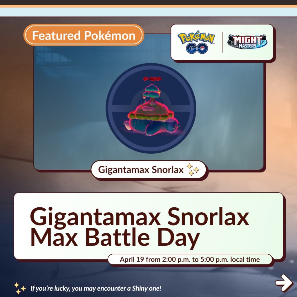 Pokémon Go Giganta Max Battle Day